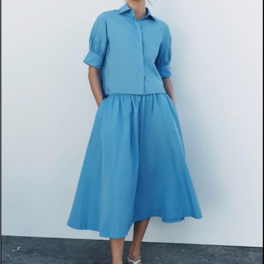 Zara full midi skirt & top